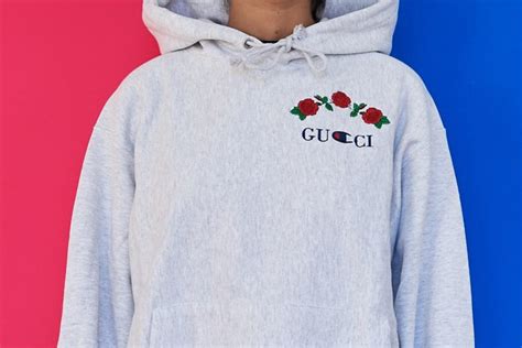 Ava Nirui Releases a Gucci x Champion Bootleg Hoodie